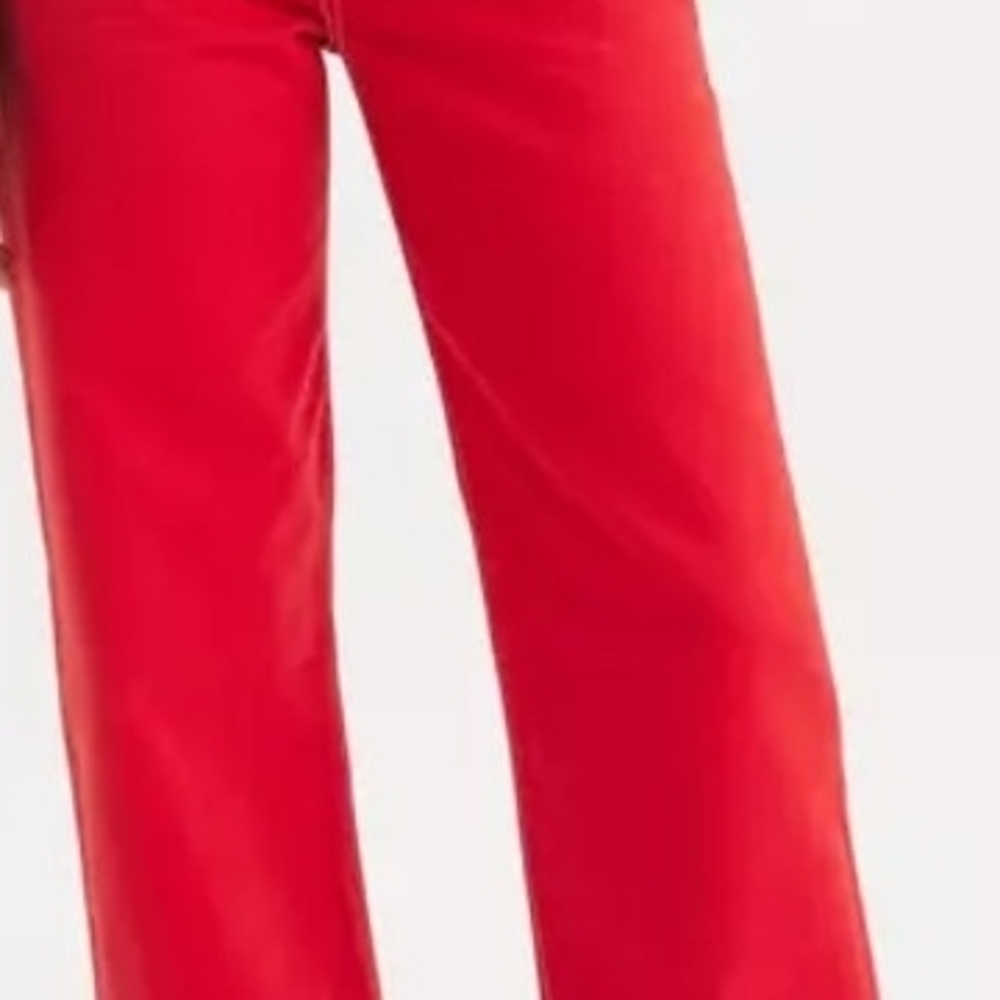 A. Levi Strauss And Co.Bold Red Denim  Button Closure 29 X 29  NWT